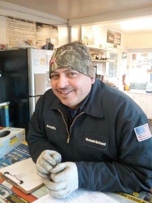 Arnulfo always providing service with a smile