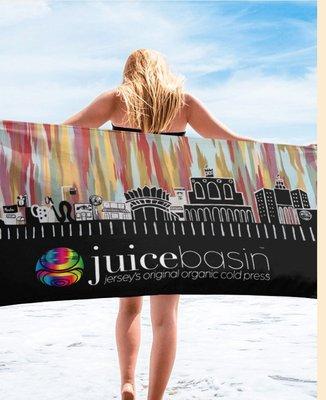 Beach Towel: merchandise with our famous mural of the Asbury Park Boardwalk.