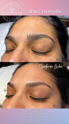 groomed eyebrows that gives you an arch -- no makeup fill in