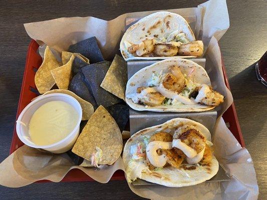 Blackened shrimp tacos