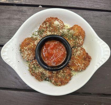 The sought after Fried Goat Cheese.