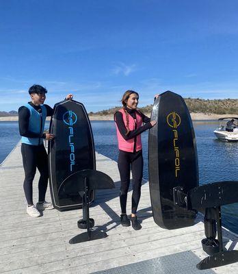 Flifoil efoil boards at lake pleasant, efoil daily rentals