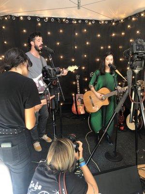 Japanese Breakfast for KUTX backstage at ACL fest 2018.