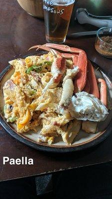 Check out the crab legs in Yessica's Paella!