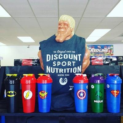 Super Hero Shaker Cups are in stock!