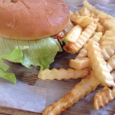 Burger and fries!