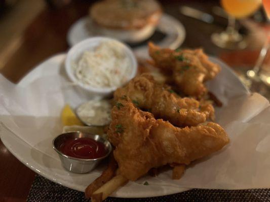 Beer Battered Fish, Chips