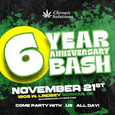 6-year Anniversary on November 21st! Don't miss out on all of the BOGO's and ounce giveaways! ALL DAY, WHILE SUPPLIES LAST