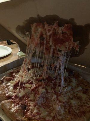 Crushed pizza