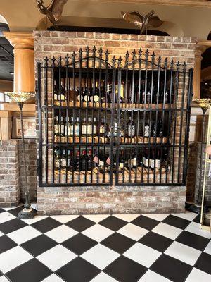 Wine closet at the entrance