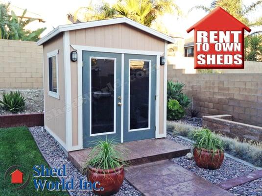 8x8 Tall Peak 8' - this structure is often used as a small home office as you work from home.