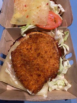 Katsu chicken burger