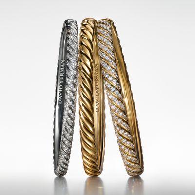 Women's Sculpted Cable Collection -  Cable, deconstructed to its essence, with mesmerizing wavelike patterns that dramaticall...