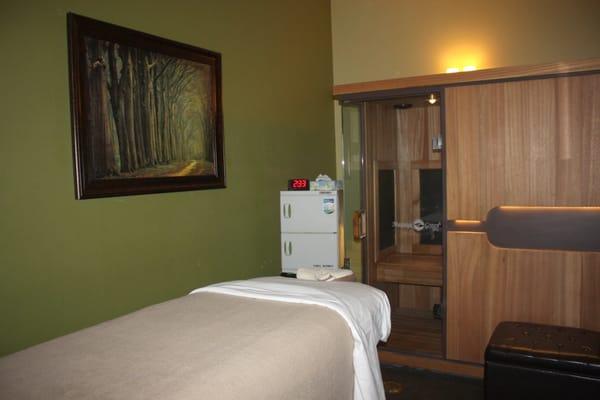 Massage Therapy & Sauna Room