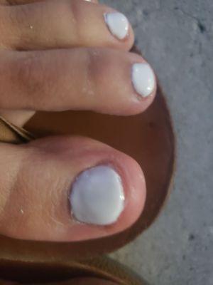 Awful pedicure from Glamor Nails $48 not worth the bad attitude, $$ or wait.