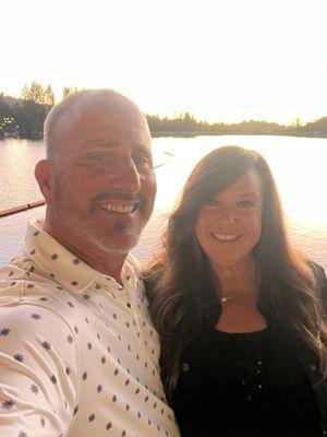 11year wedding anniversary dinner on the lake