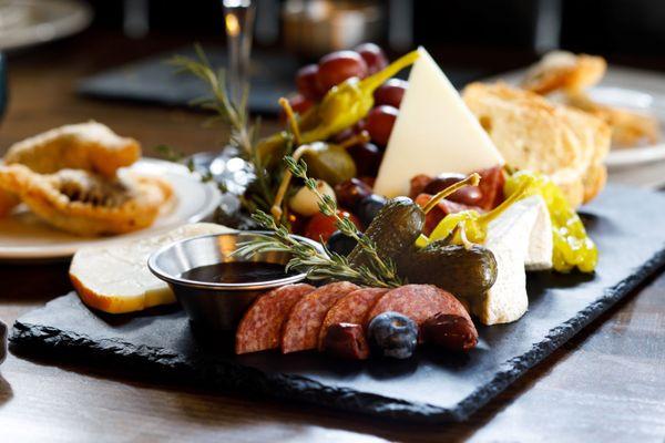 Cheese Board - three rotating cheeses, cured meats, accompaniments