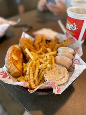 Crinkle-Cut Fries The 3 Finger Combo - 3 Chicken Fingers