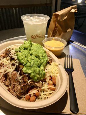 Carnitas bowl (guacamole is a must have add-on)