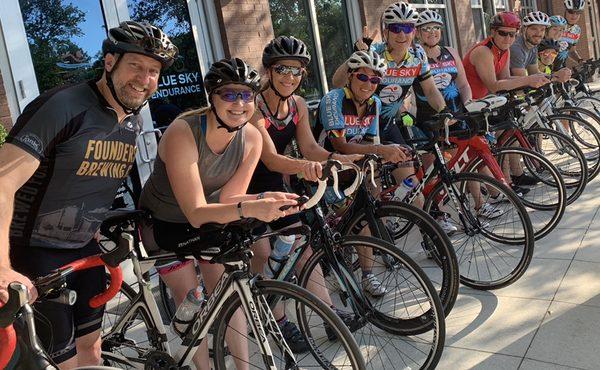 Tuesday Night Group Rides all summer at 6pm from the shop. All road bike levels welcome!