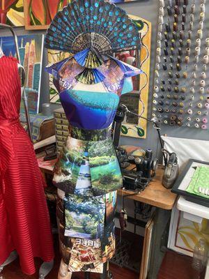 Fashion design art piece created from one of our tailors