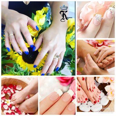 Manicura and pedicure services