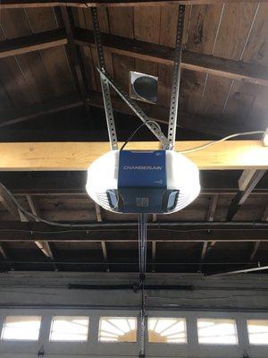 Chamberlain garage door opener from Home Depot. Model B750, $218+tax.