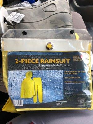 Rain gear for the next job!