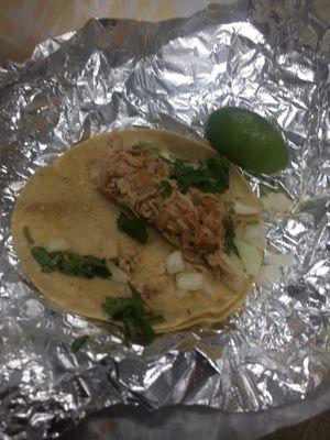 Chicken street taco