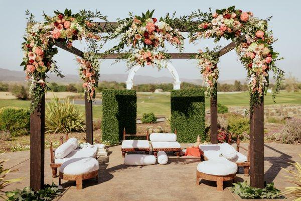 Indian Ceremony Mandap in Morgan Hill