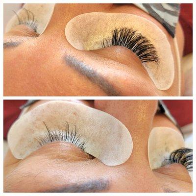 Volume set 
We maintain your lashes healthy. 
Our dear client of 4 years non-stop extensions.