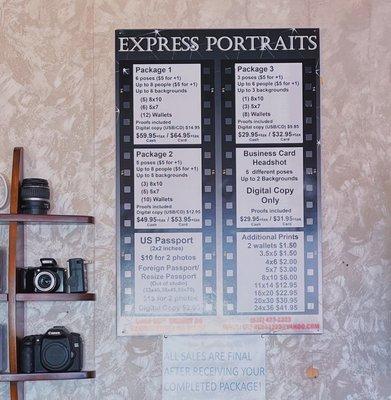 Express Portraits 1 Hour Photo