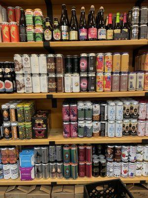 well rounded craft beer selection