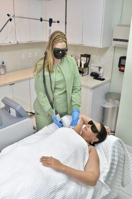 Laser Hair Removal , Laser Facial room