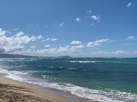 Diamondhead in the background