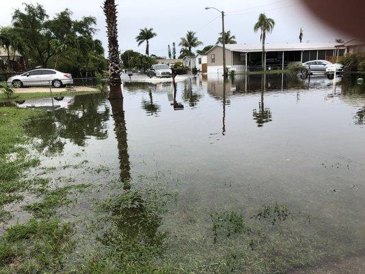 SW 7th Ct. Davie Fl. Flooded again today  people trapped  the county needs to open flood gates again this water has no where to go but up