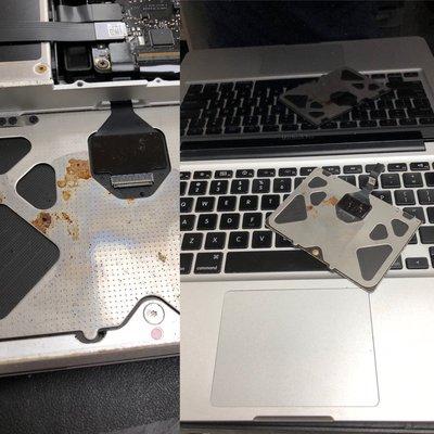 MacBook Pro liquid damage repair trackpad replaced!