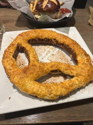 Crab pretzel