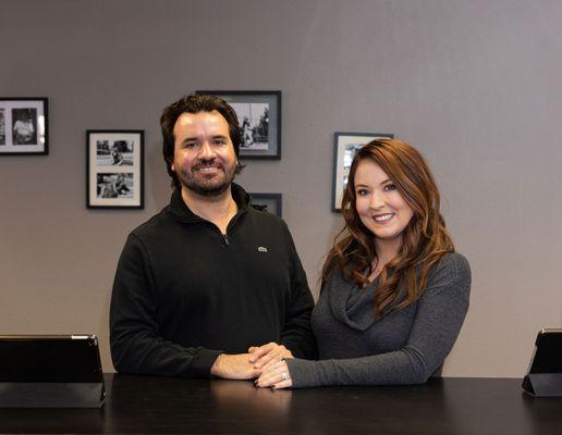 Owners of Courtside Tennis & Pickleball, Jennifer & Will