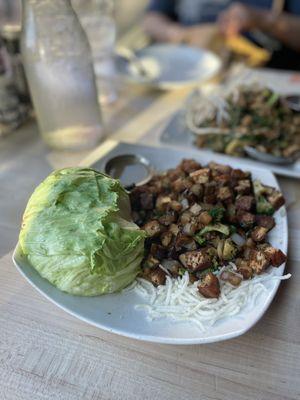 Lettuce Wrap tofu