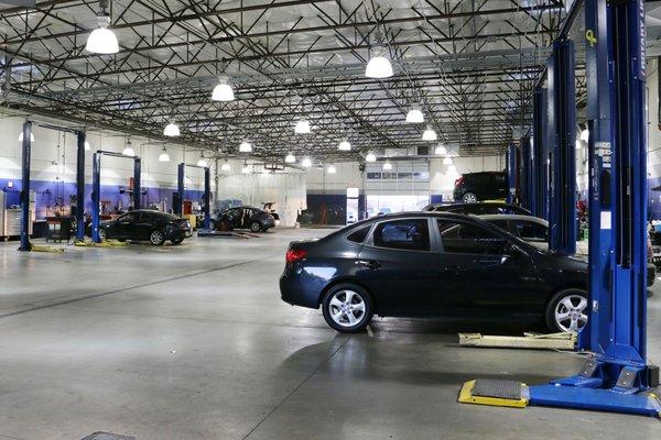 Large service bays to service your vehicle quickly and professionally