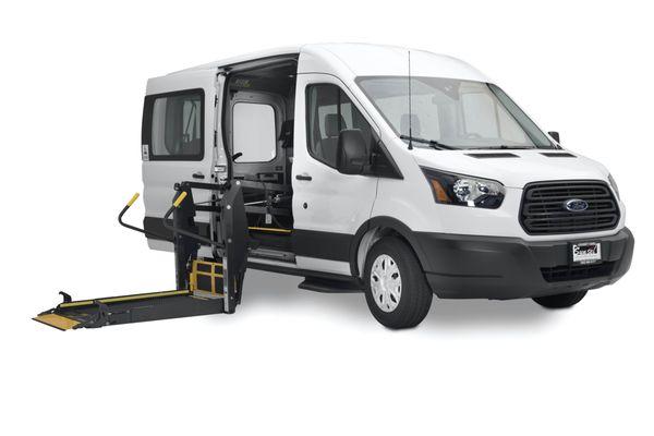 Ford Transit 150 - Standard Length - Side Entry Wheelchair and Gurney Accessible Van