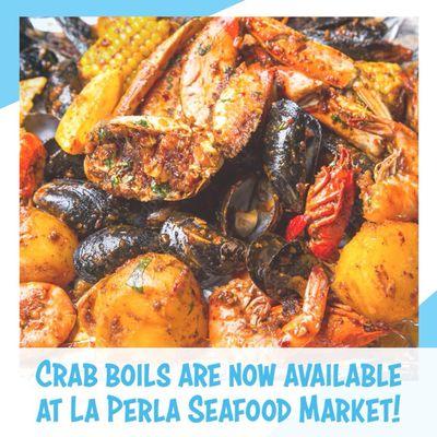 Crab boils are available on Fridays & Saturdays!