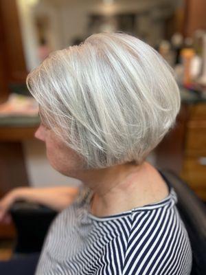 Beautiful Haircut and Style done by Crystal C