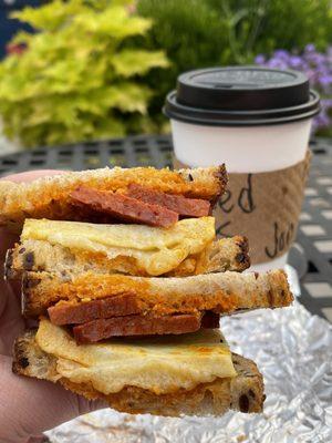 The Spaniard Sandwich and large hot coffee