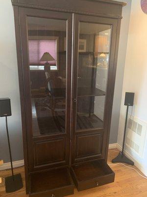 China cabinet 76" high