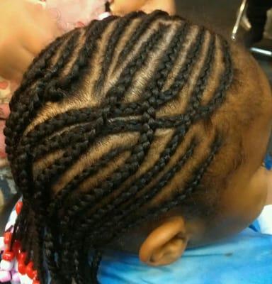 Children's cornrows