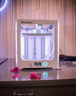 3D printing lab at the Girl Scout STEM Center + MakerSpace