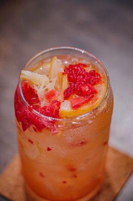 Try our straberry lemonade with real fruits!!