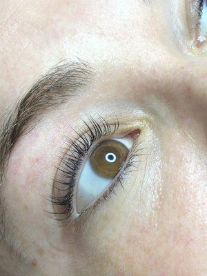 Lash lift and tint